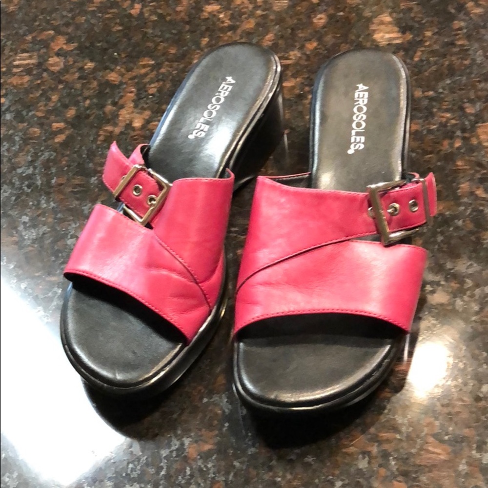 Dark Pink Aerosole Wedges